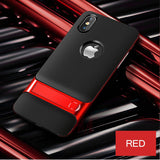 Flip Kickstand Shock Proof Back Cover For iPhone X by H&A